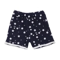 Kryptic Kids Navy & White Cotton Printed Shorts image 2