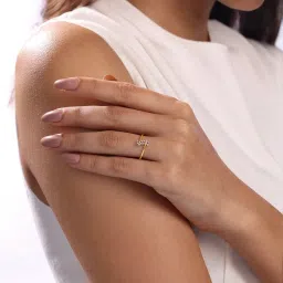 Mia by Tanishq Blossom Brilliance Gold & Diamond Finger Ring for Women image 2