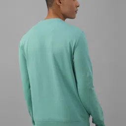 Allen Solly Sea Green Cotton Regular Fit Printed Sweatshirt image 2