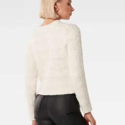 Forever New Cream Textured Cardigan image 2