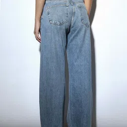 Only Blue Cotton Solid Jeans image 2
