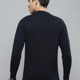 Cloak & Decker by Monte Carlo Navy Blue Regular Fit Striped Pullover image 2