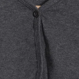 Kryptic Kids Charcoal Grey Cotton Regular Fit Full Sleeves Shrug image 3