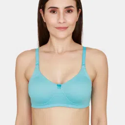 Rosaline by Zivame Blue Wireless Non Padded T-Shirt Bra-picture-31