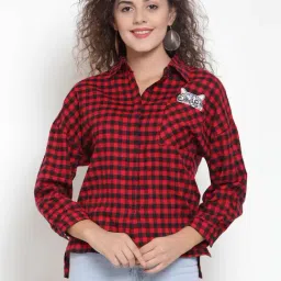 Global Republic Red Check Shirt-picture-19