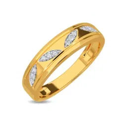 Kisna Diamond & Gold Jewellery Asher 14k (585) Diamond & Gold Ring For Men-picture-22
