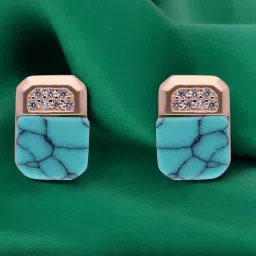 crash.club by CKC Lightweight Gemstone Sterling Silver Ear Studs image 2