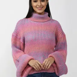Forever 21 Pink Full Sleeves Sweater image 1