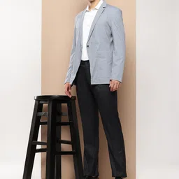 INVICTUS Notched Lapel Single-Breasted Blazer image 5