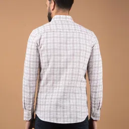 CRIMSOUNE CLUB Purple Slim fit Checks casual shirts image 2