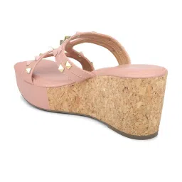 Inc.5 Women's Peach Casual Wedges image 5