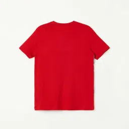 Fame Forever by Lifestyle Kids Red Cotton Printed T-Shirt image 2