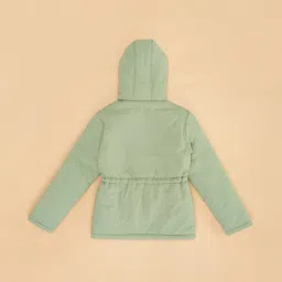 YU by Pantaloons Kids Green Solid Full Sleeves Jacket image 2