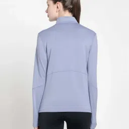 adidas Purple Striped Sports Jacket image 2