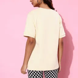 Dillinger Off White Fleece Relaxed Fit Oversized Sweatshirt image 2