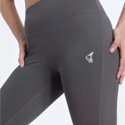 Zelocity By Zivame Grey Slim Fit Sports Tights image 5