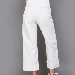 Fame Forever by Lifestyle White Cotton Mid Rise Jeans image 2