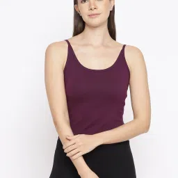 La Intimo Wine & Green Timeless Style Camisole (Pack of 2) image 2