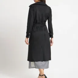 Fablestreet Black Relaxed Fit Coat image 2