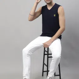 Vimal Jonney Multicolor Regular Fit Sleeveless Lounge T-Shirt - Pack of 3 image 5