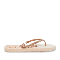 Ginger by Lifestyle Women's Rose Gold Flip Flops image 2