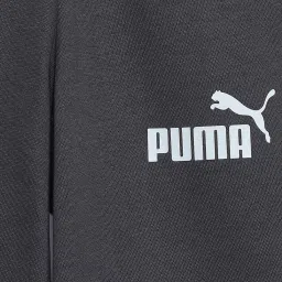 Puma Kids Grey & Yellow Cotton Color Block Full Sleeves Jacket Set image 5