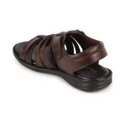 Fausto Men's Brown Fisherman Sandals image 5