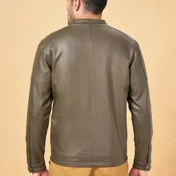 Urban Ranger by Pantaloons Dark Olive Regular Fit Jacket image 5