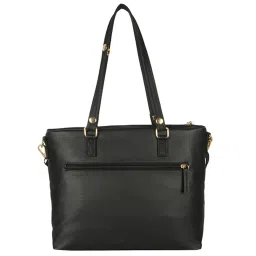 Baggit CB Smaug Bowtie Auplin Black Medium Shoulder Handbag with Wallet image 3
