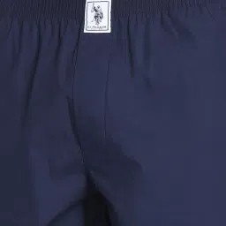 U.S. Polo Assn. Navy Blue Cotton Regular Fit Striped Boxers image 5