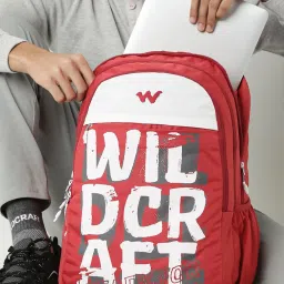 Wildcraft Valour Red Polyester Printed Laptop Backpack - 25 Ltrs image 2