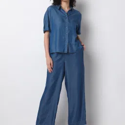 Vero Moda Blue Regular Fit Shirt image 5
