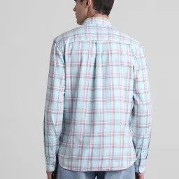Jack & Jones Blue Tint Cotton Regular Fit Checks Shirt image 2