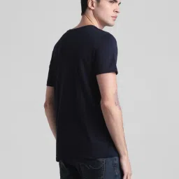 Jack & Jones Navy Blue Slim Fit T-Shirt image 2