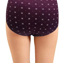 IN CARE Navy & Purple Cotton Printed Hipster Panties - Pack Of 3 image 5