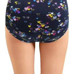 IN CARE Maroon & Navy Cotton Printed Hipster Panties - Pack Of 3 image 5