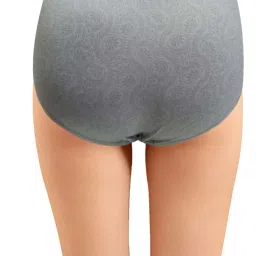 IN CARE Grey & Green Cotton Printed Hipster Panties - Pack Of 3 image 5