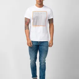 Spykar Blue Slim Fit Low Rise Distressed Jeans image 5