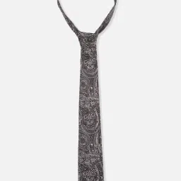 Van Heusen Brown & Black Embroidered Tie image 2