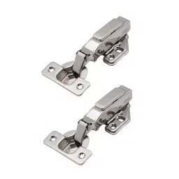 Ebco Hinge Slow Motion Half Overlay With 4 Hole Mounting Plate, Stainless Steel 304 Body, Size 35 mm, HSM2-M1-SS (Set of 2)-picture-14