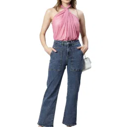 Global Republic Pink Silk Embroidered Stole image 2