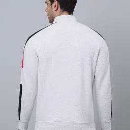 Cantabil Grey Melange Regular Fit Printed Sweatshirt image 2