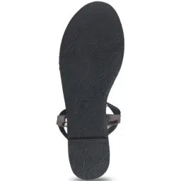 Metro Women's Black Ankle Strap Sandals image 5