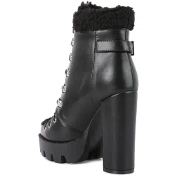 London Rag Women's Black Snow Boots image 5