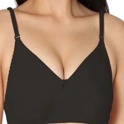 IN CARE Black & Purple Cotton T-Shirt Bras - Pack Of 2 image 5