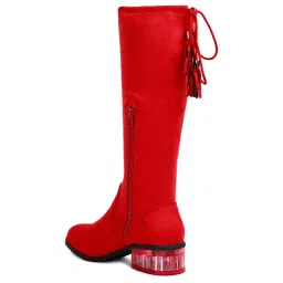 London Rag Women's Red Casual Booties image 5