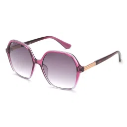Image Violet Hexagon UV Protection Sunglasses for Women image 2