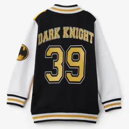 The Souled Store Kids Multicolor Color Block Full Sleeves Varsity Jacket image 2