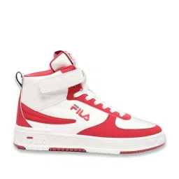 Fila Men's Red & White Ankle High Sneakers image 2