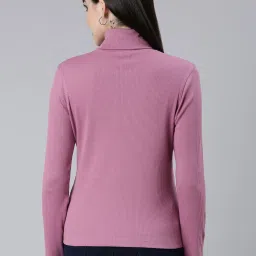 TWIN BIRDS Pink Cotton Top image 2